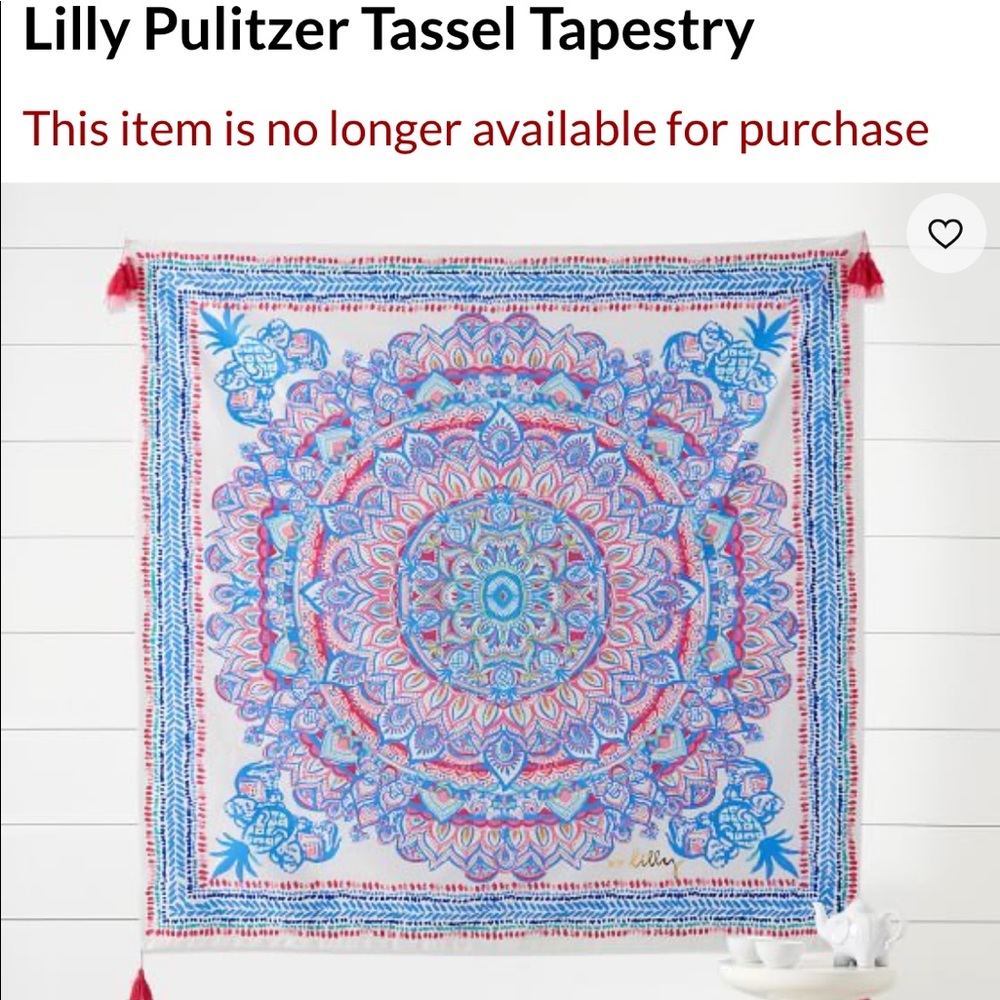 Lily Pulitzer wall tapestry